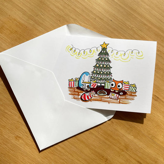 Christmas Morning Greeting Card
