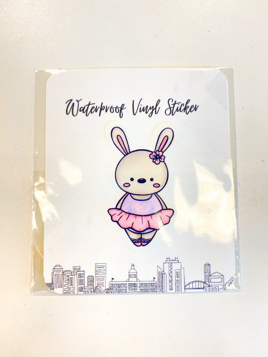 Bunny Ballerina Sticker