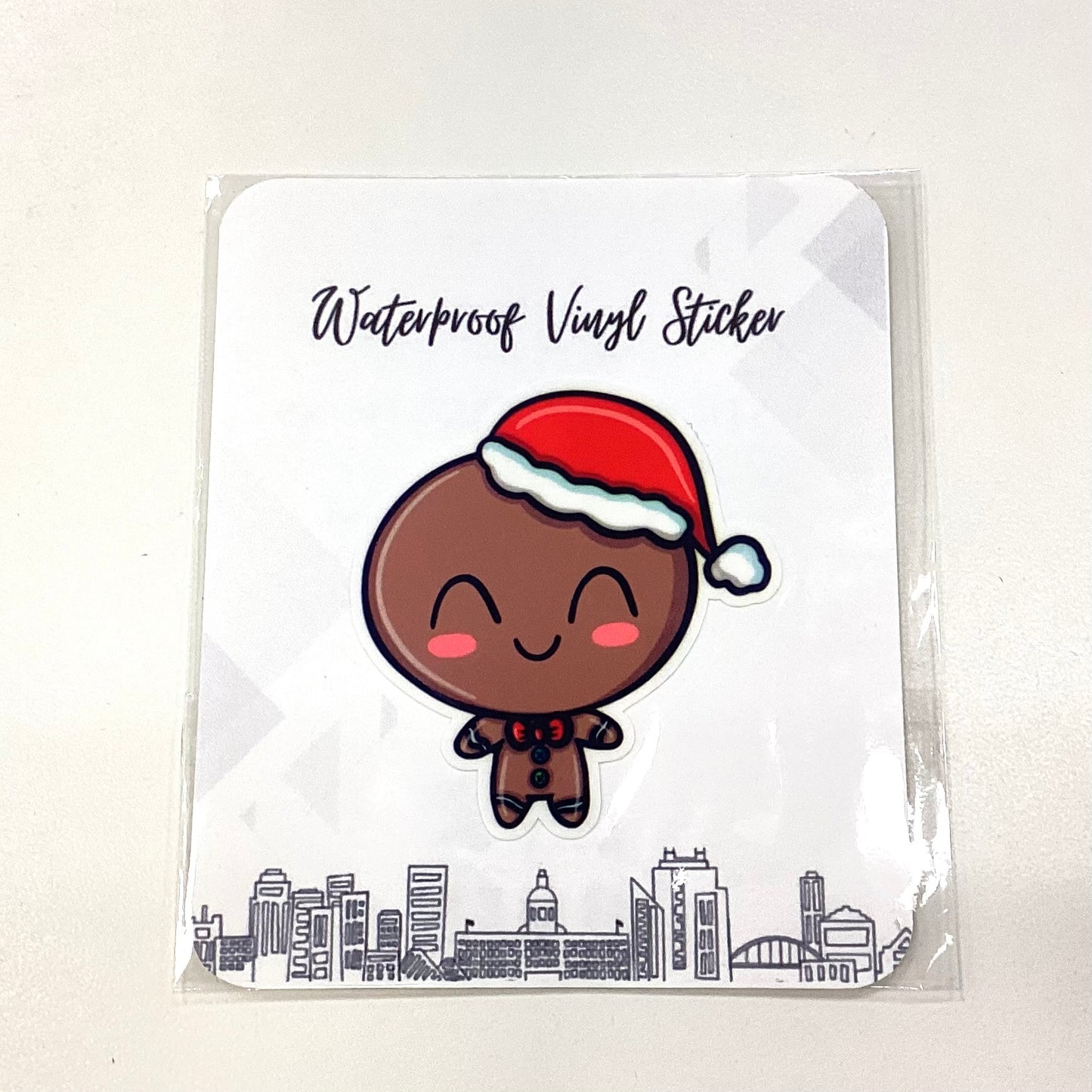 Happy Gingerbread Man Sticker