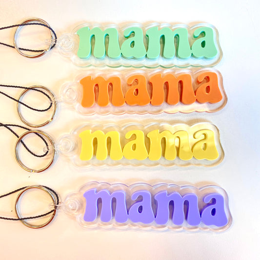 Acrylic Mama Keychain