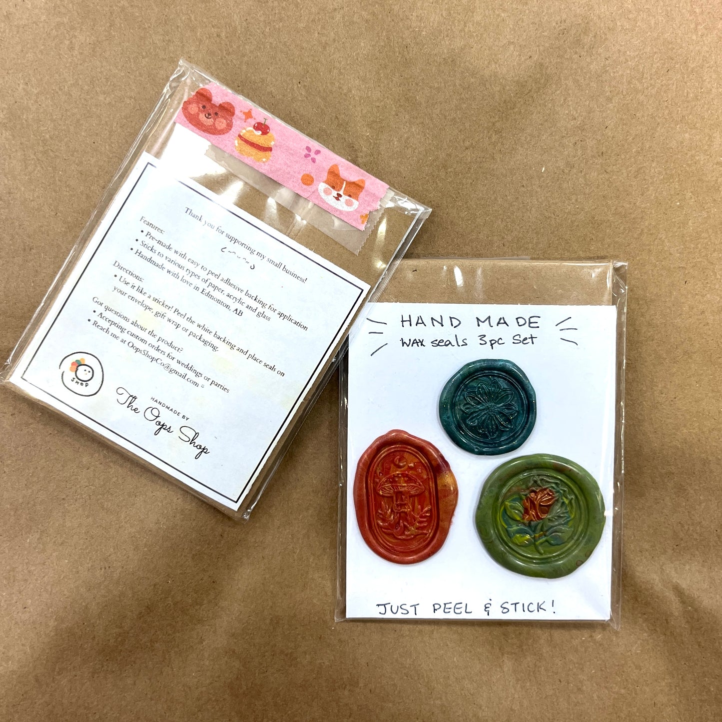 Triple Mini Card Set with Wax Seals
