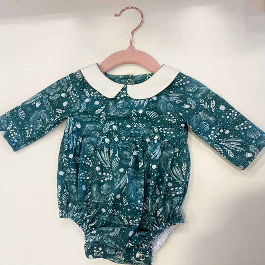 Raleigh Romper in Blue Acorn