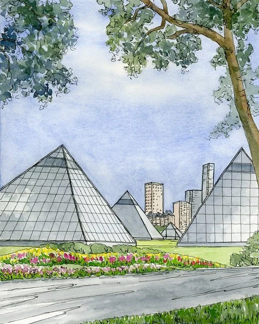 Muttart Conservatory Framed Print