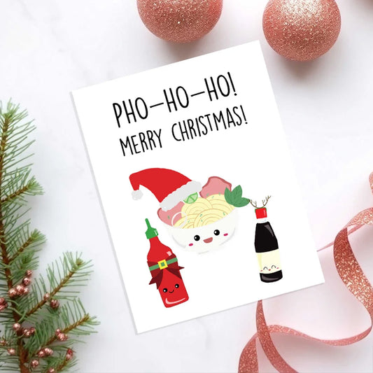 Pho-Ho-Ho Christmas Card