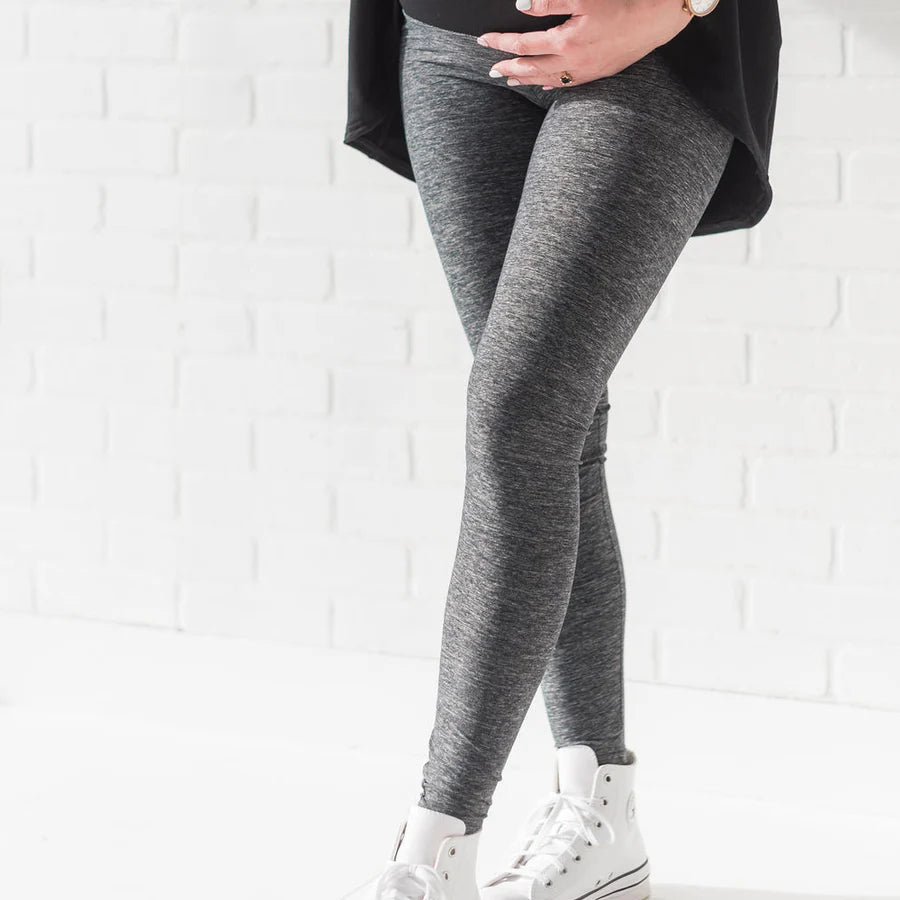 Lynx Leggings in Heathered Graphite Grey - Final Sale
