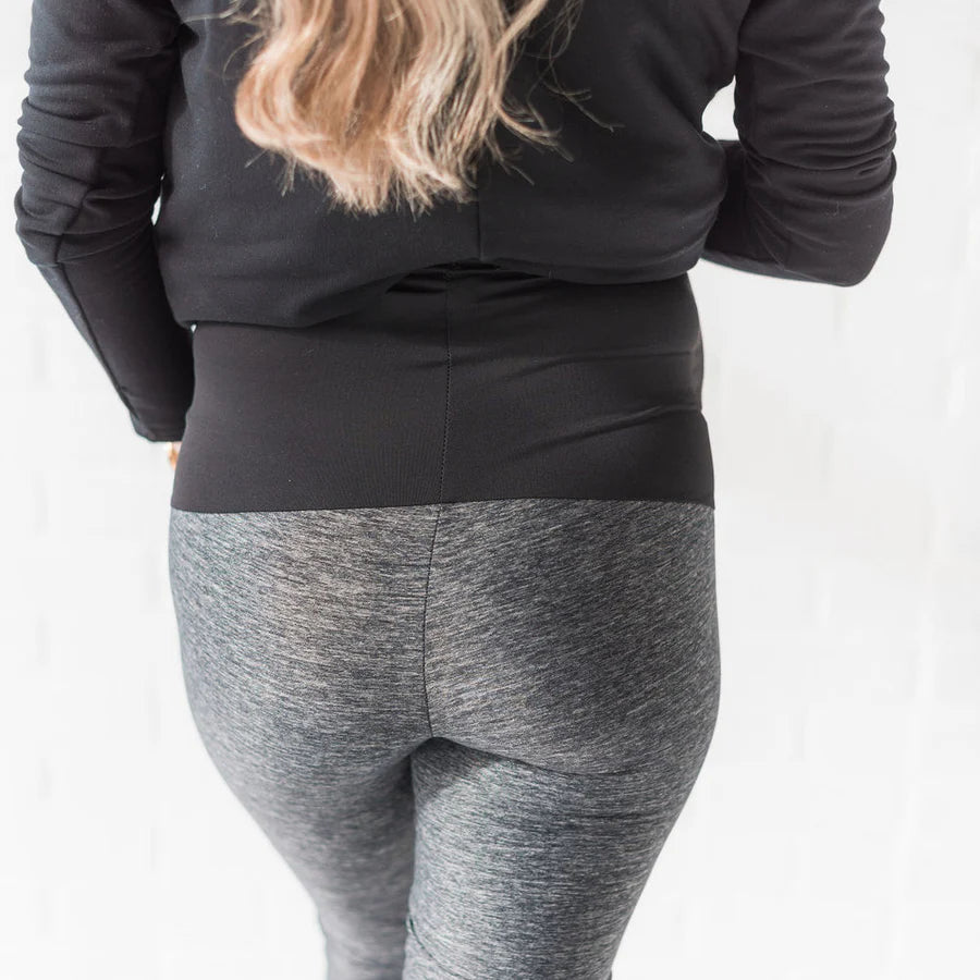 Lynx Leggings in Heathered Graphite Grey - Final Sale