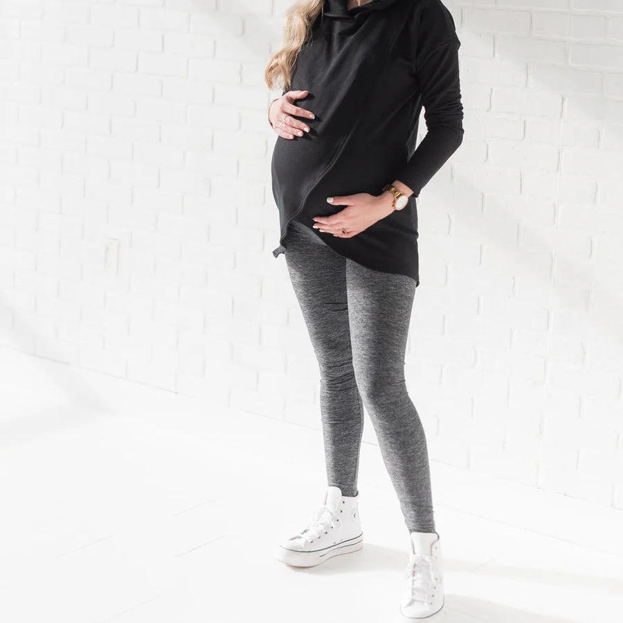 Lynx Leggings in Heathered Graphite Grey - Final Sale