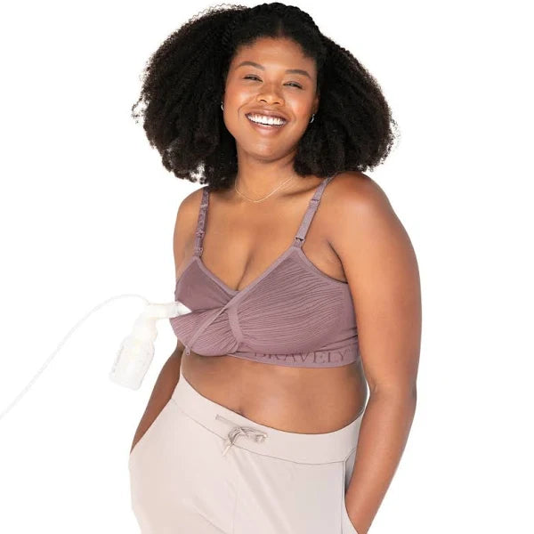 Kindred Bravely Ribbed Signature Cotton Nursing Bra- L