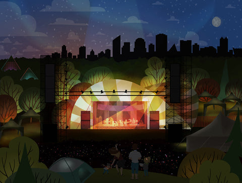 Edmonton Folk Fest Mainstage Print