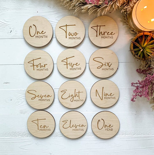 Baby Milestones Set of 12