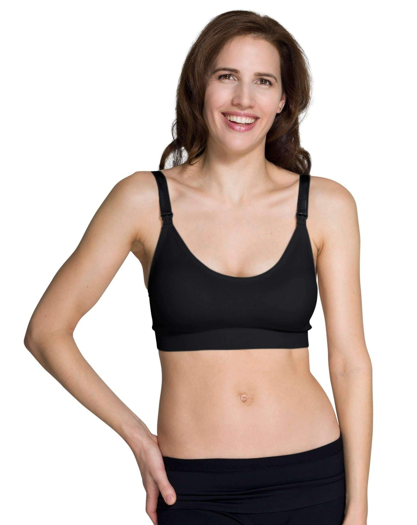 Seamless Nursing Bra in Black