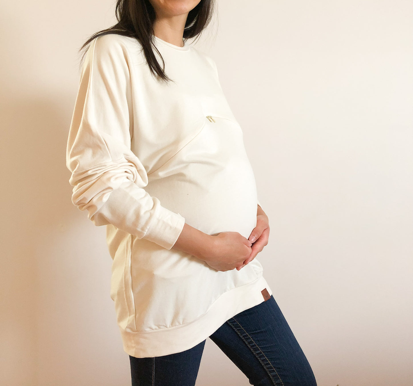 Boyfriend Sweater in Cream