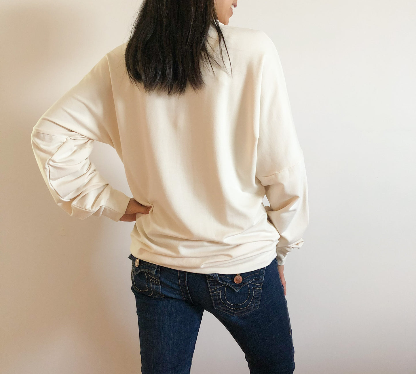 Boyfriend Sweater in Cream