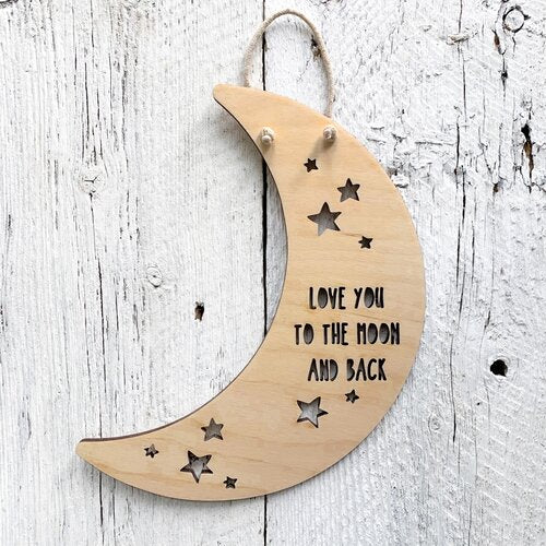 I Love You to the Moon and Back Banner