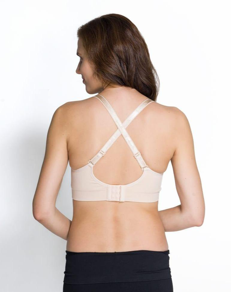Seamless Nursing Bra in Beige