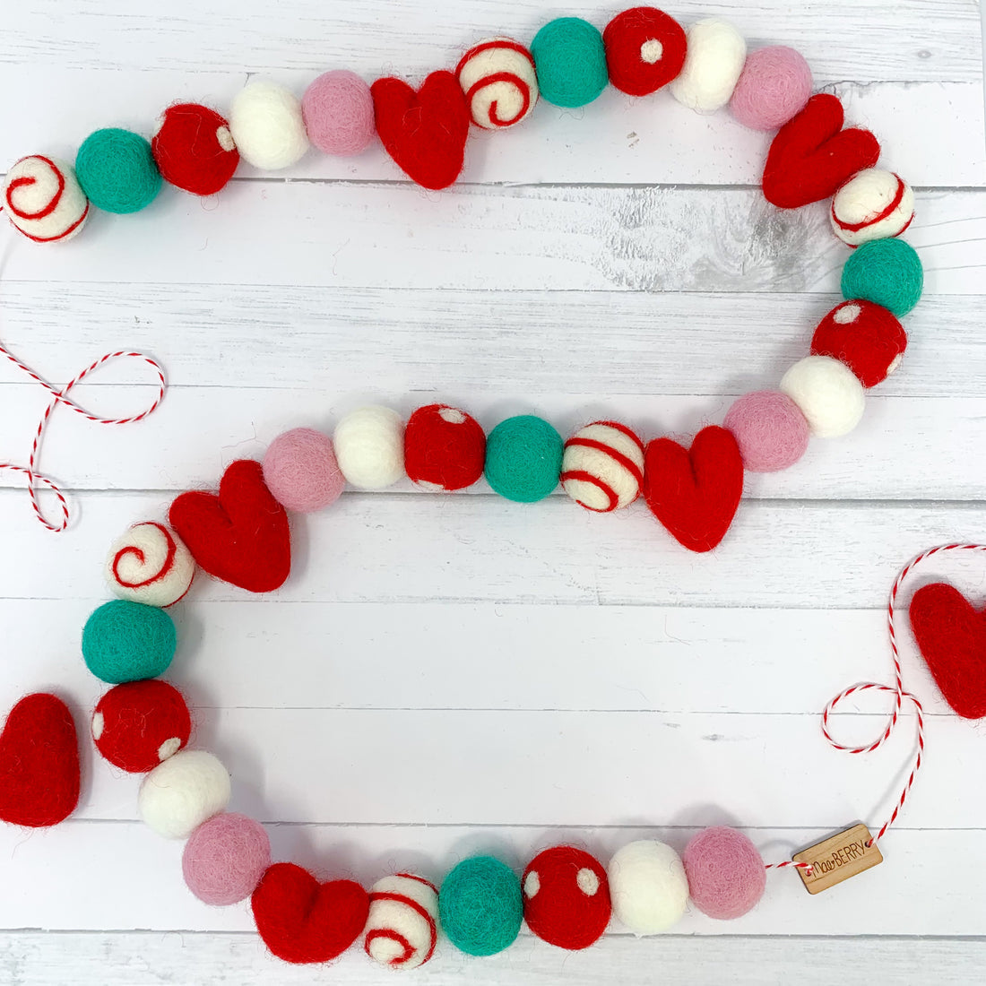 Pink, Red, & Teal Garland