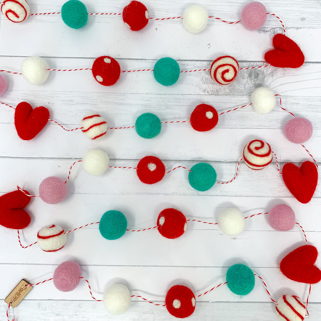 Pink, Red, & Teal Garland