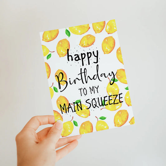 Lemon Main Squeeze Birthday Card