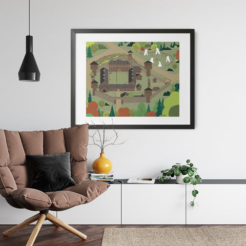 Fort Edmonton Print