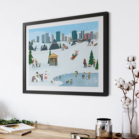 Winter City Print