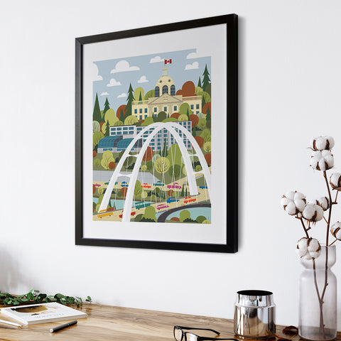Walterdale Bridge Crossing Print