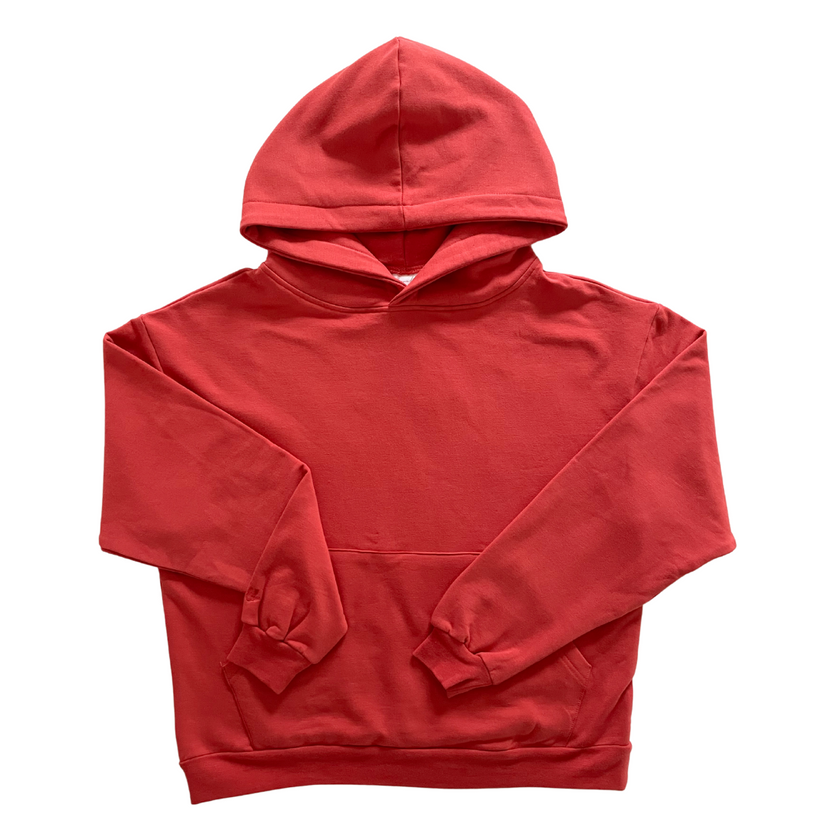 Mama Fleece Hoodie in Red