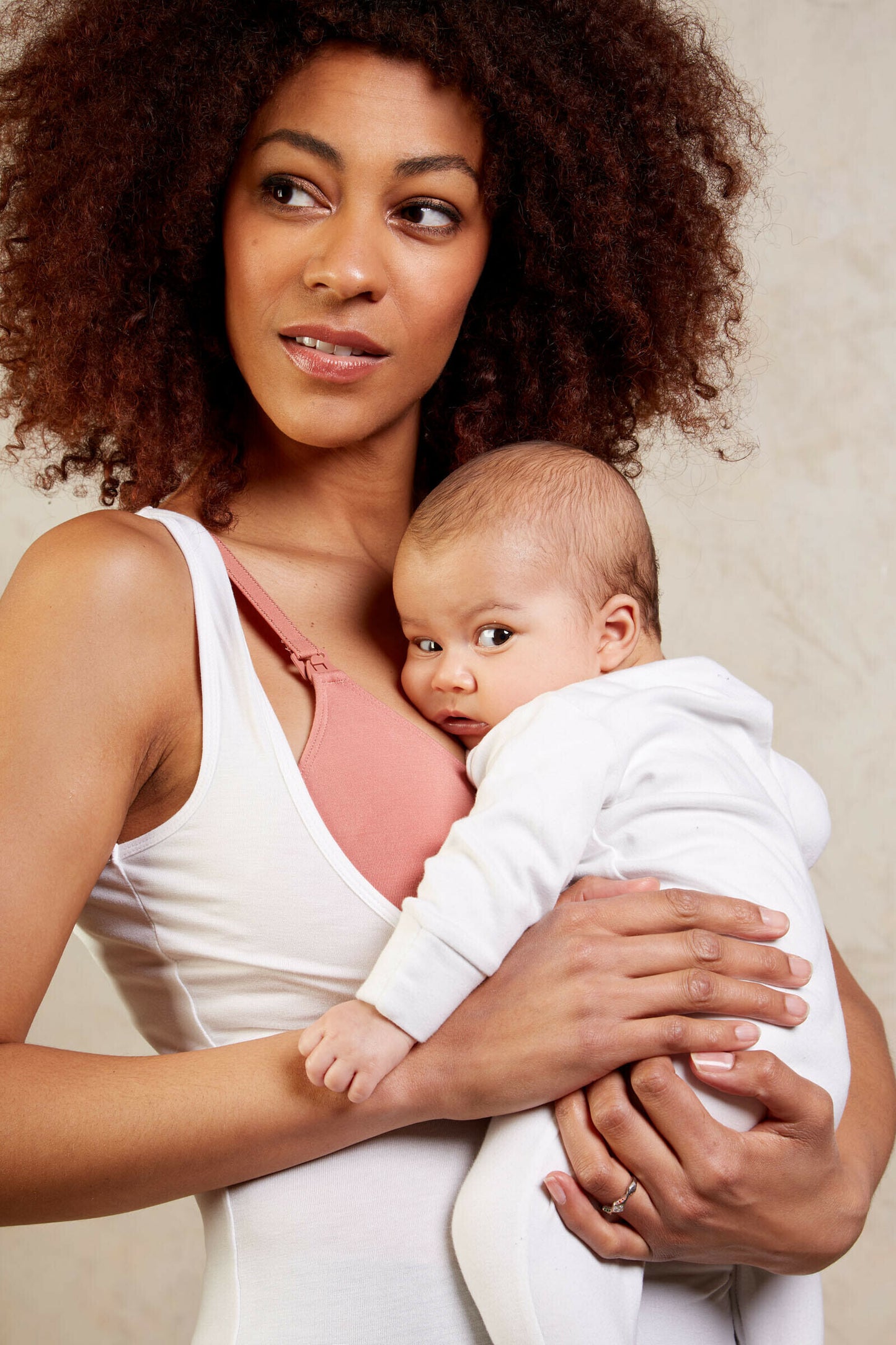 Under Bust Nursing Vest in White