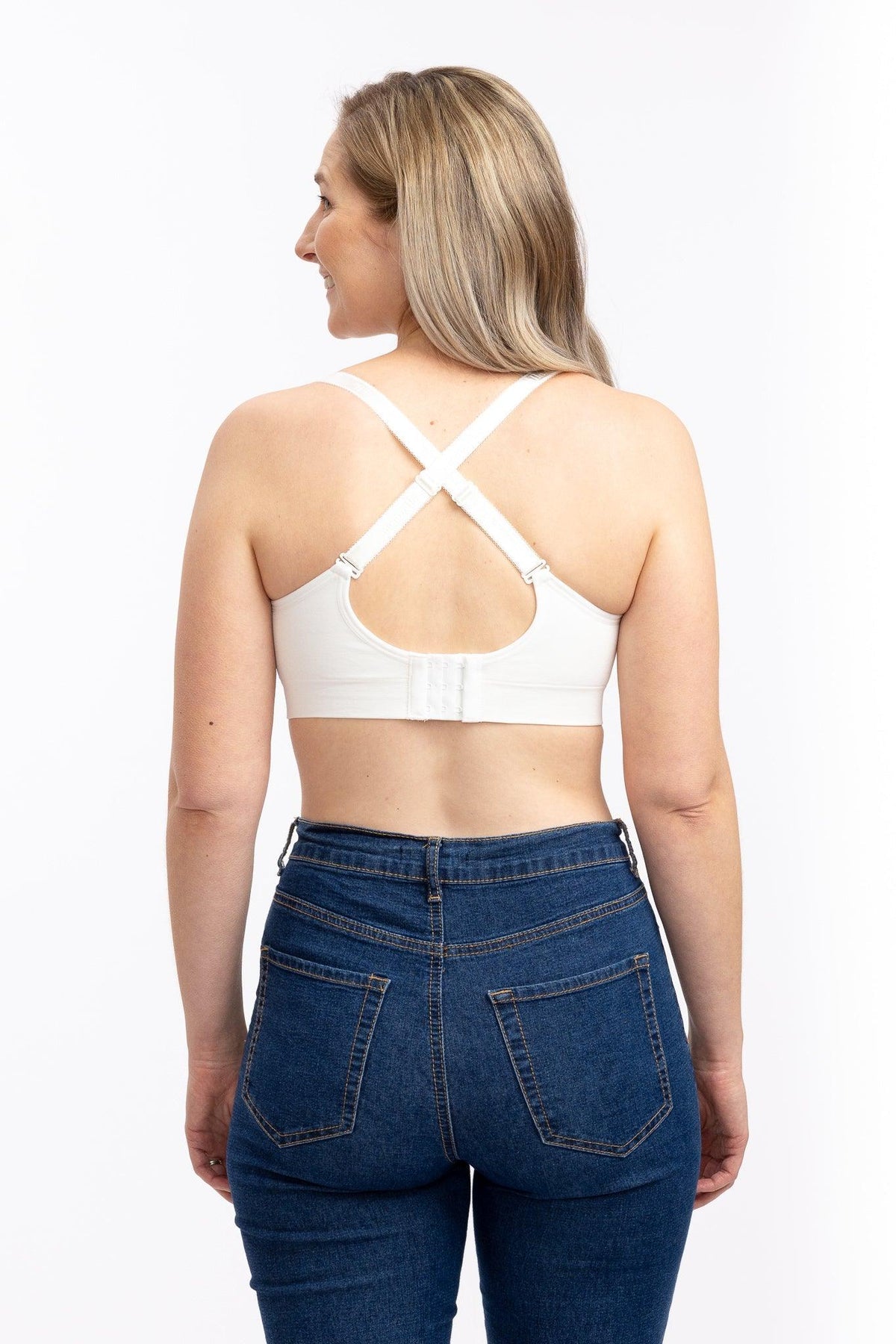 Seamless Nursing Bra in Cloud Dancer