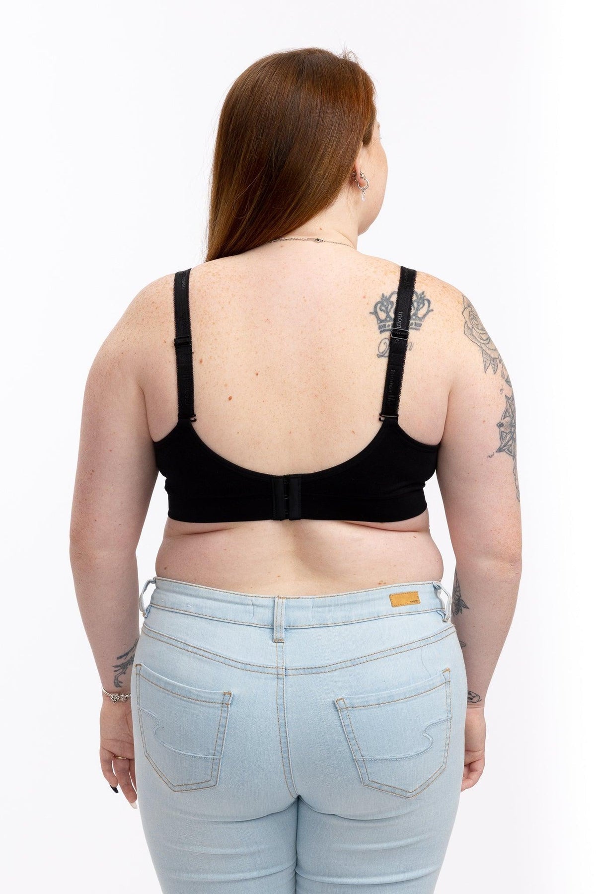 Seamless Nursing Bra in Black