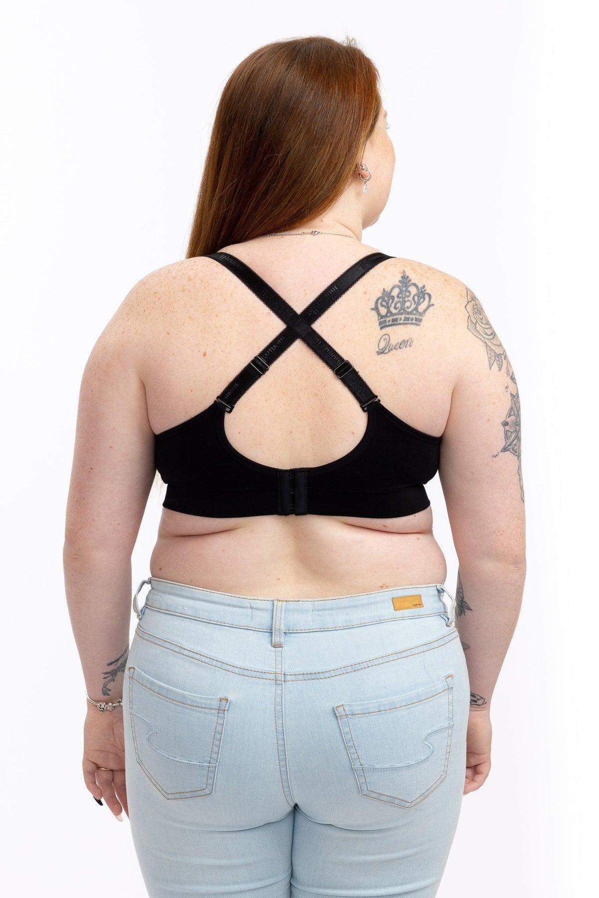 Seamless Nursing Bra in Black
