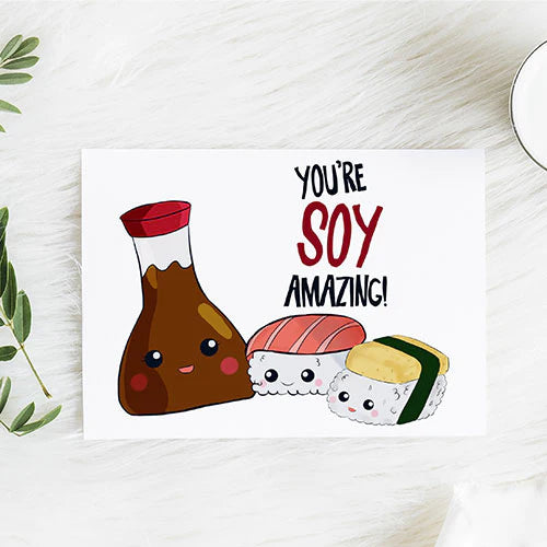 Soy Amazing Sushi Birthday Card