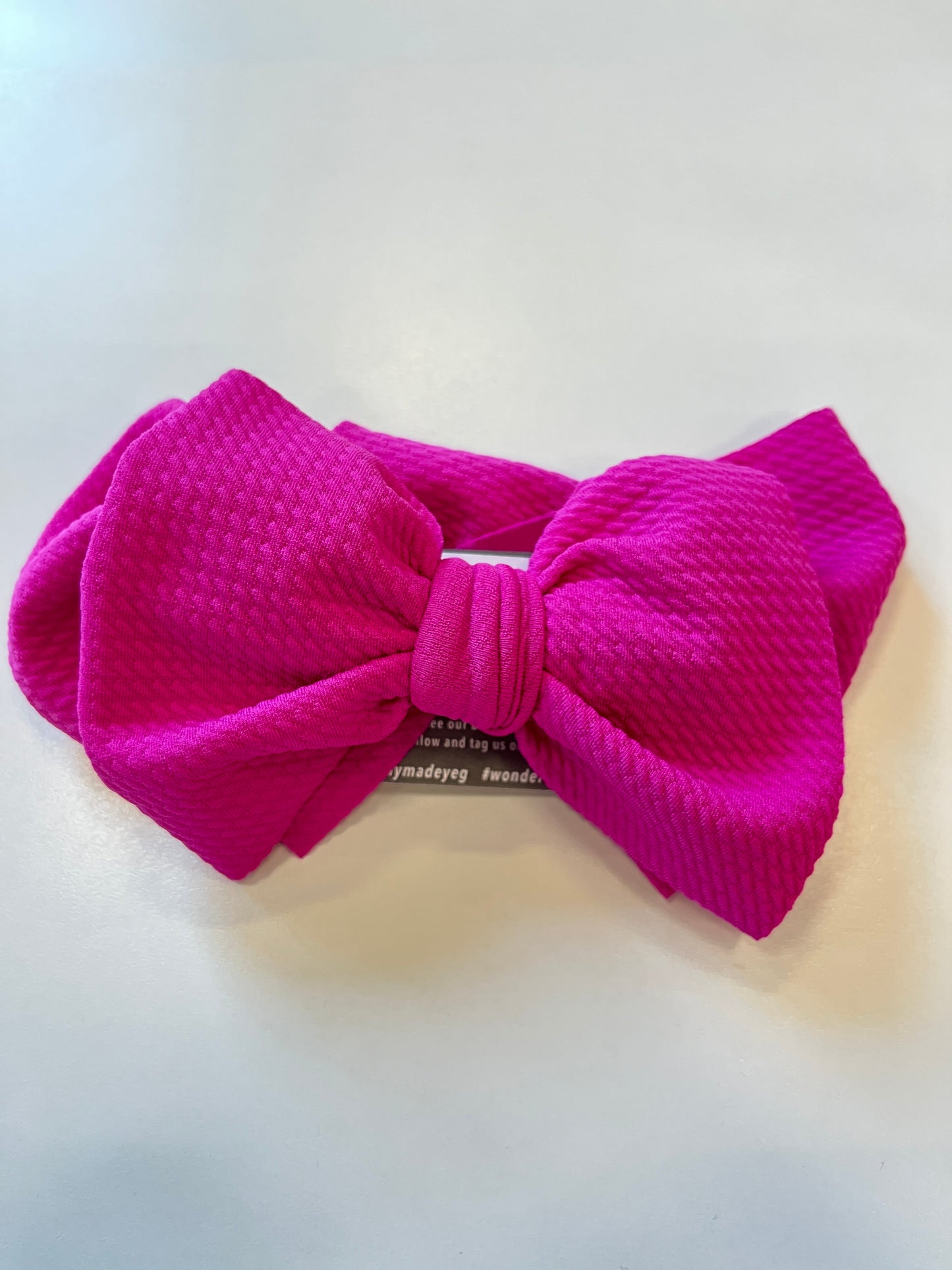 Big Bow Headband in Barbie Purple