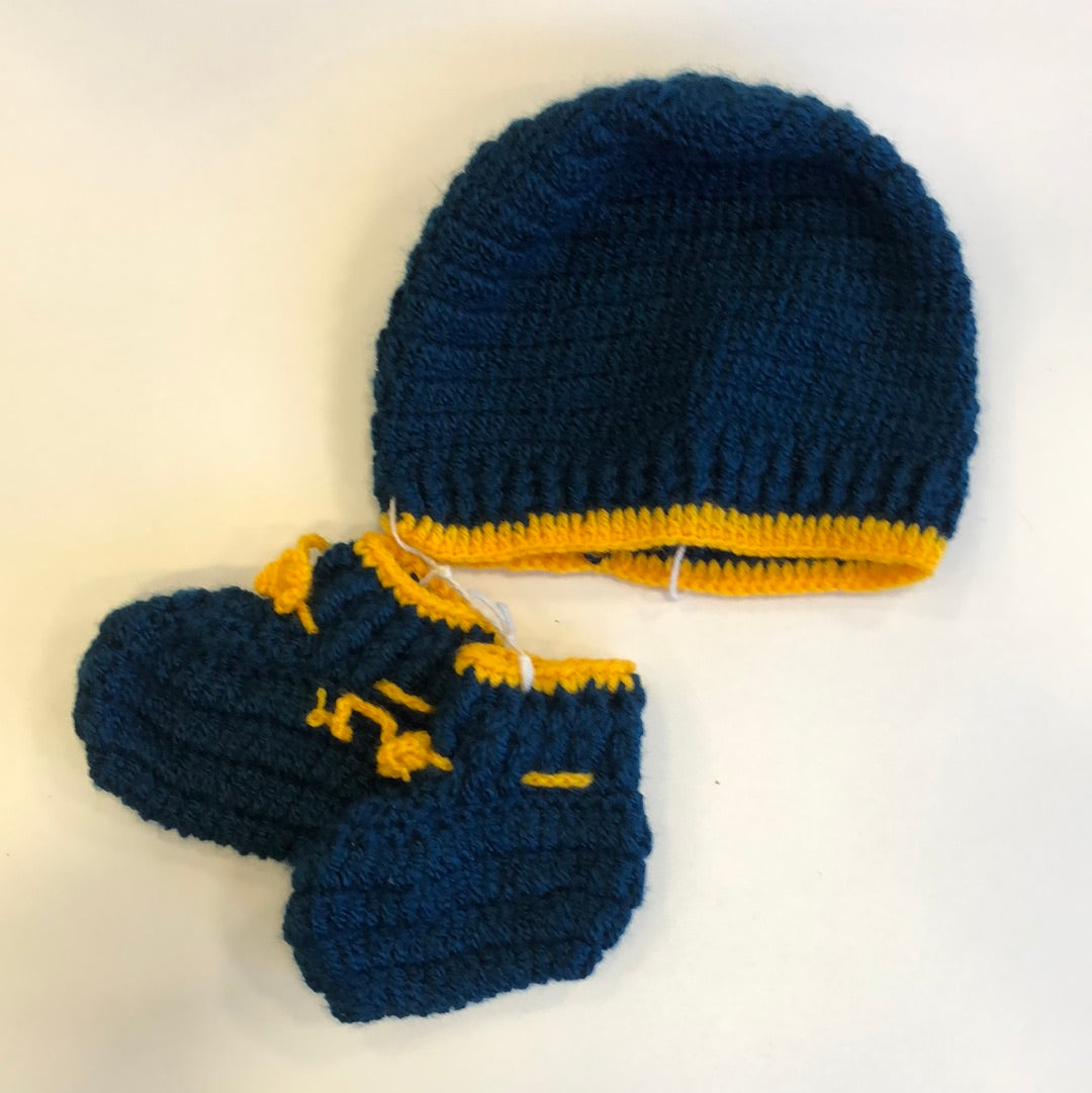 Toque Set in Dark Blue