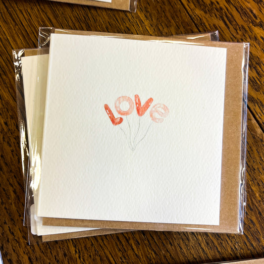 LOVE Balloons Mini Card
