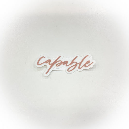 Capable Sticker