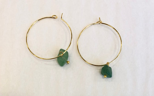 Gemstone Hoops