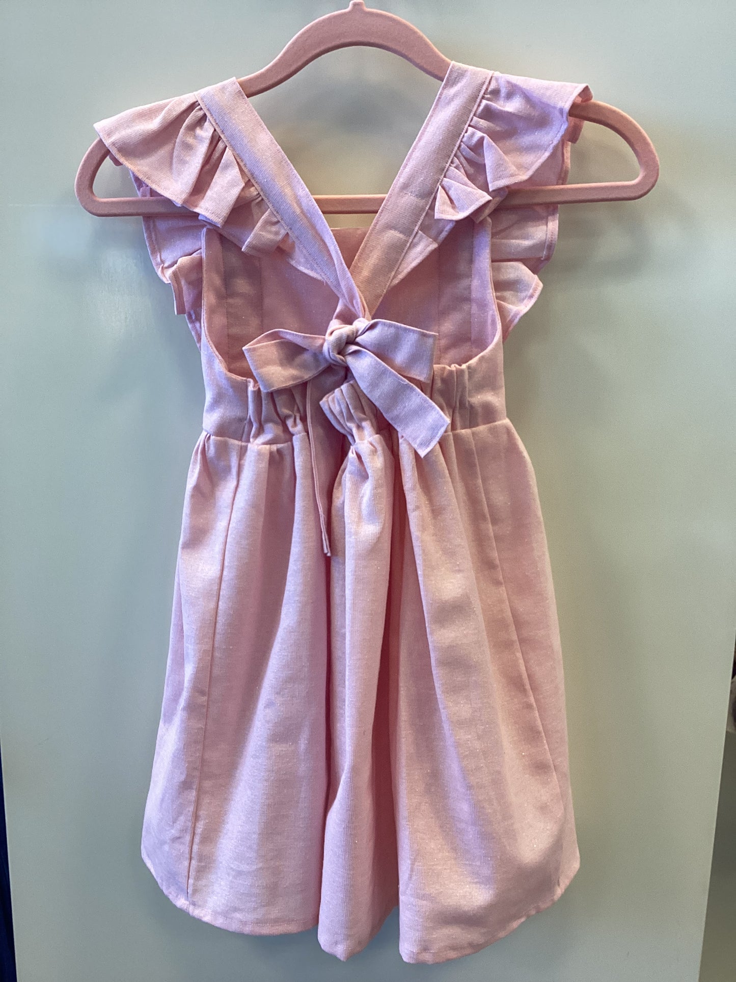 Paisley Dress in Peony Sparkle