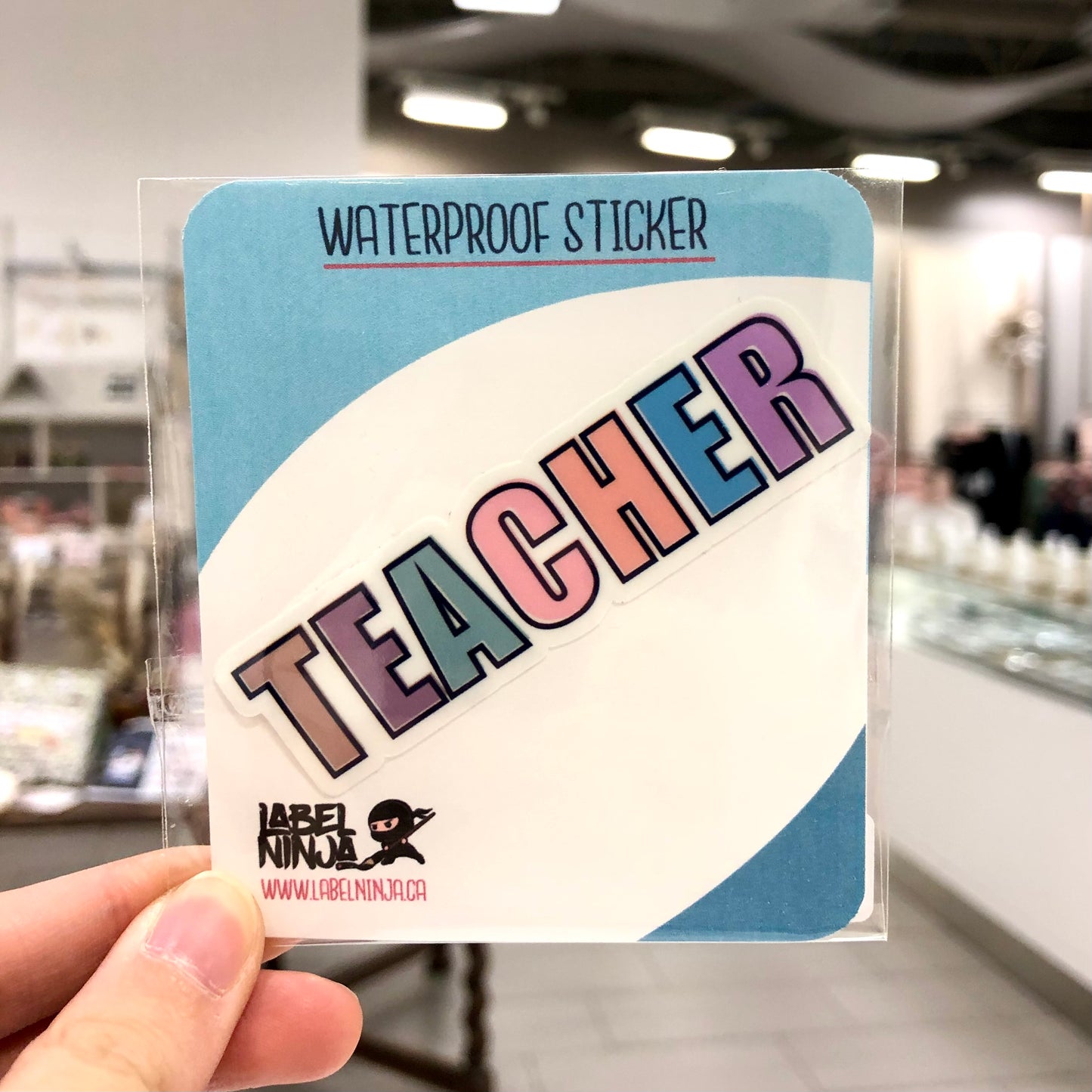 Pastel Teacher Sticker