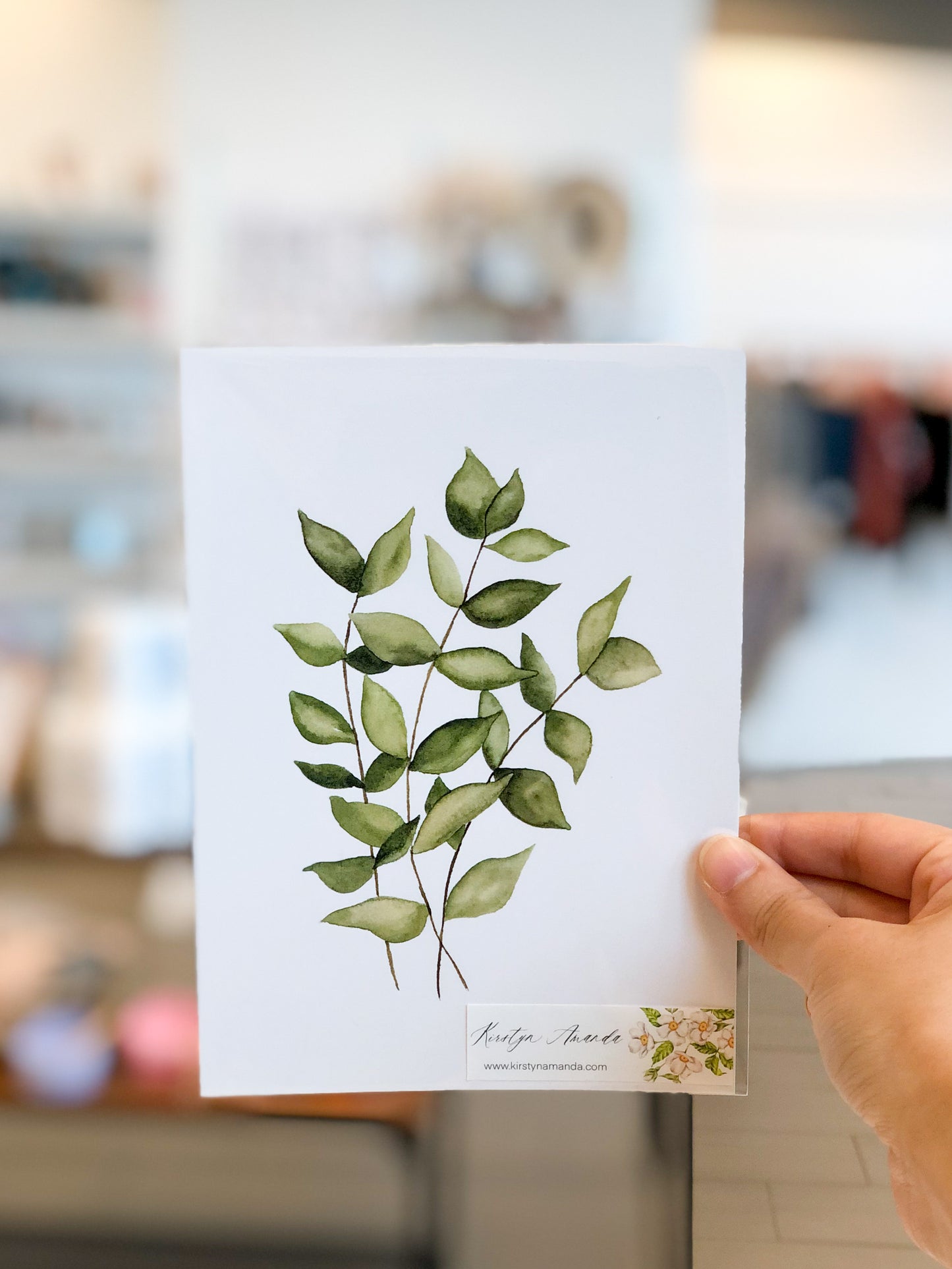 Green Leaves Print