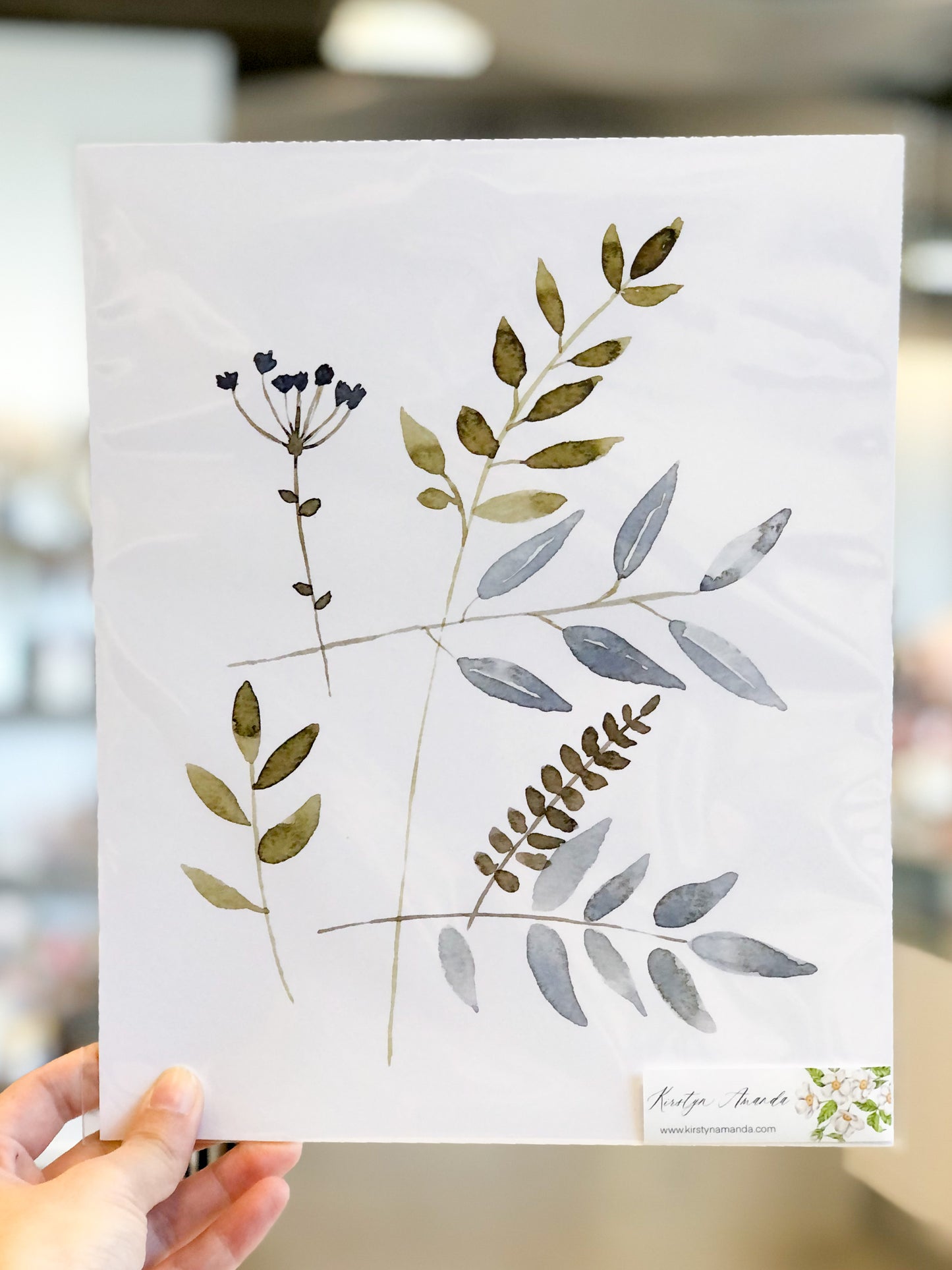 Blue Botanicals Print