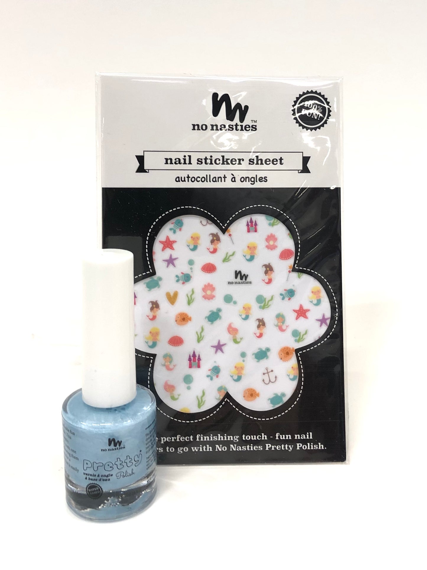 Blue Nail Polish and Surprise Sticker Set