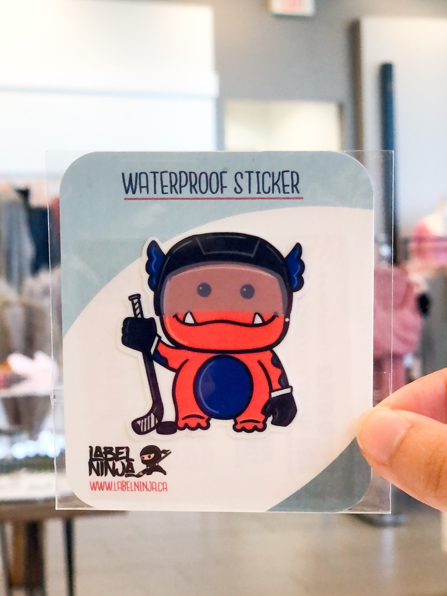 Hockey Monster Sticker