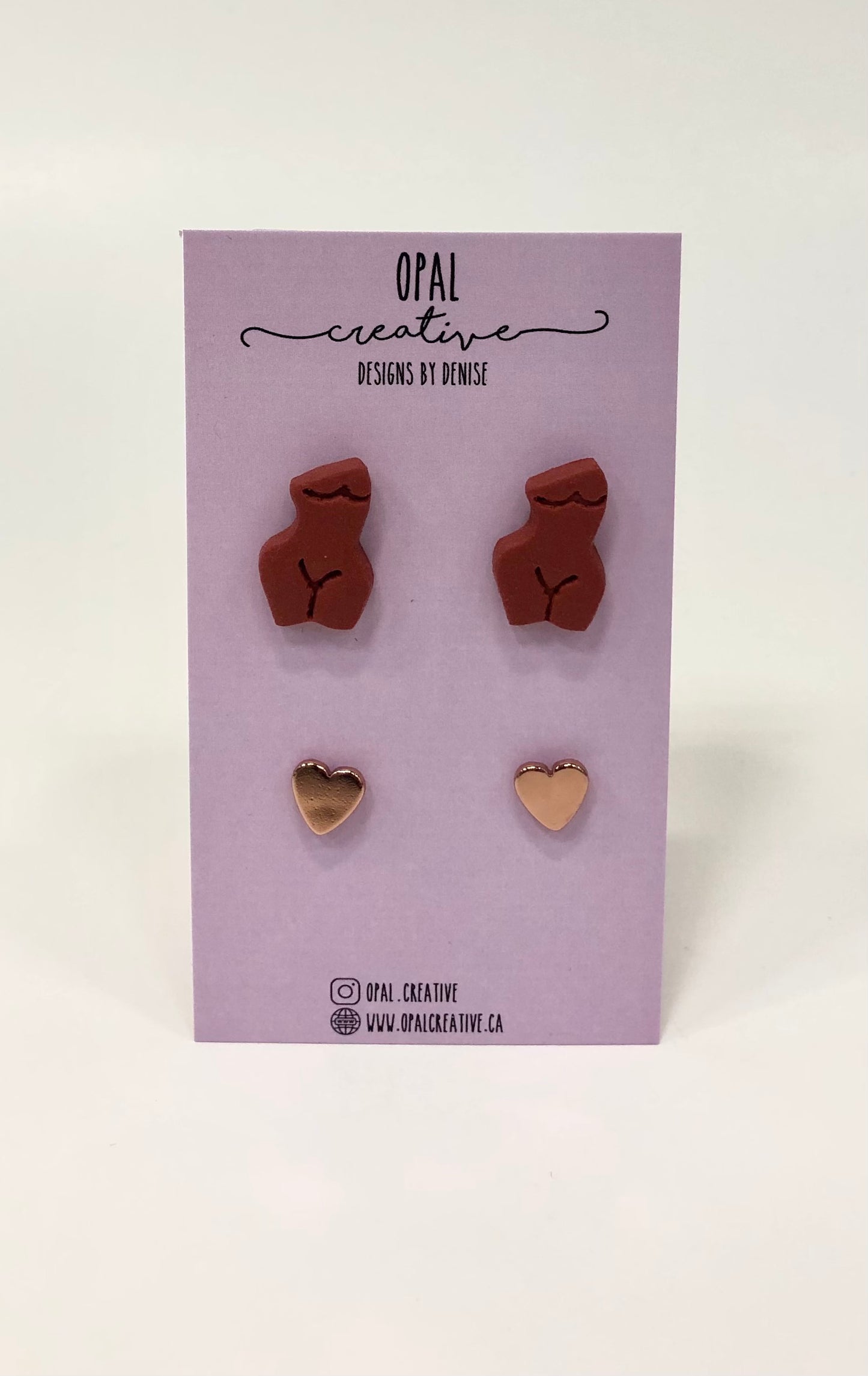 Dusty Rose Babes Stud Pack Earrings