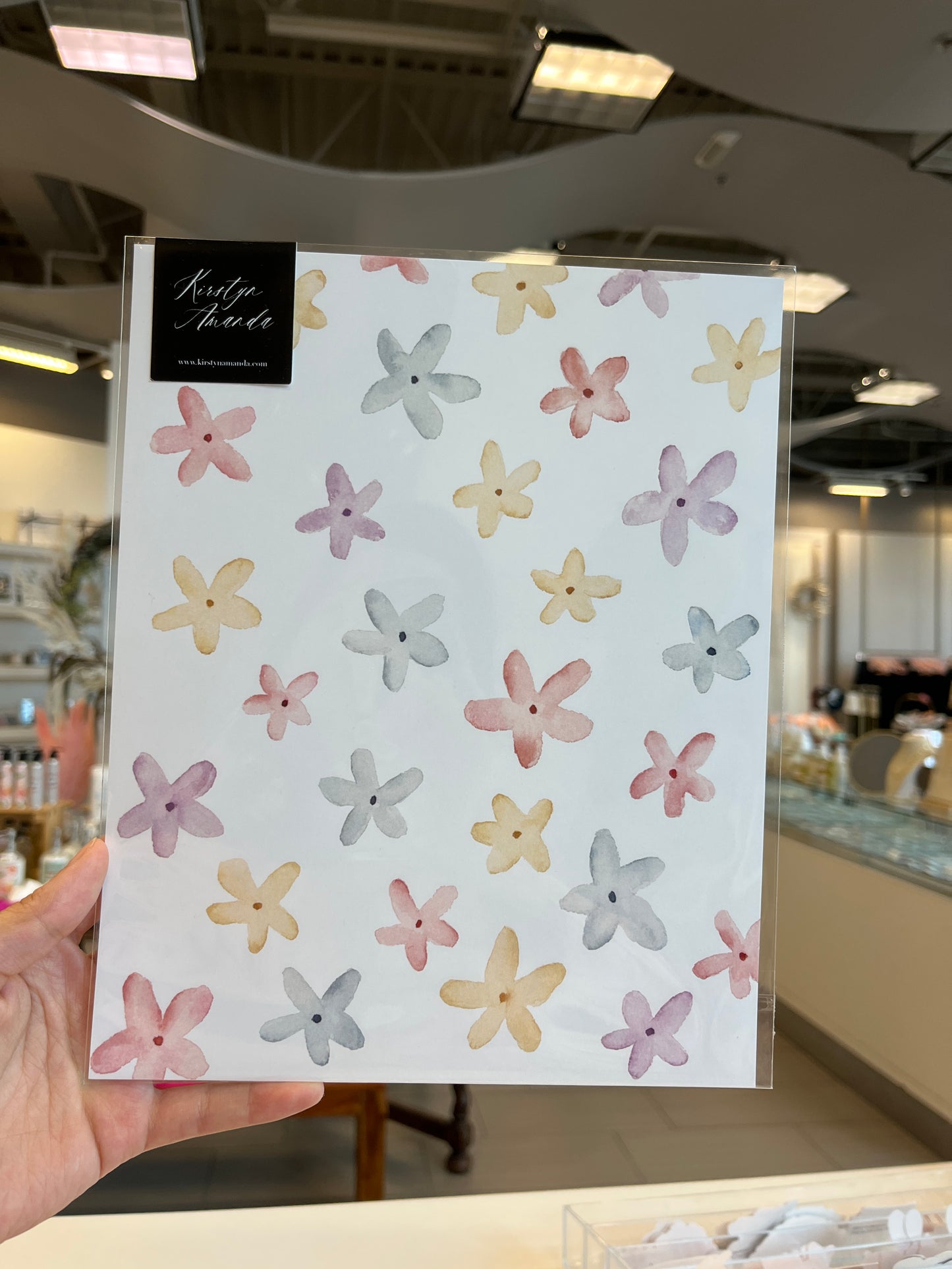 Colorful Flower Design Print