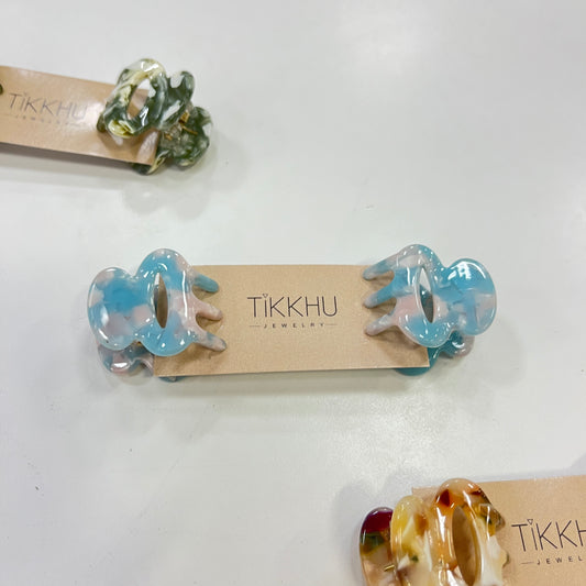 Cali Clips in Blue Cotton Candy