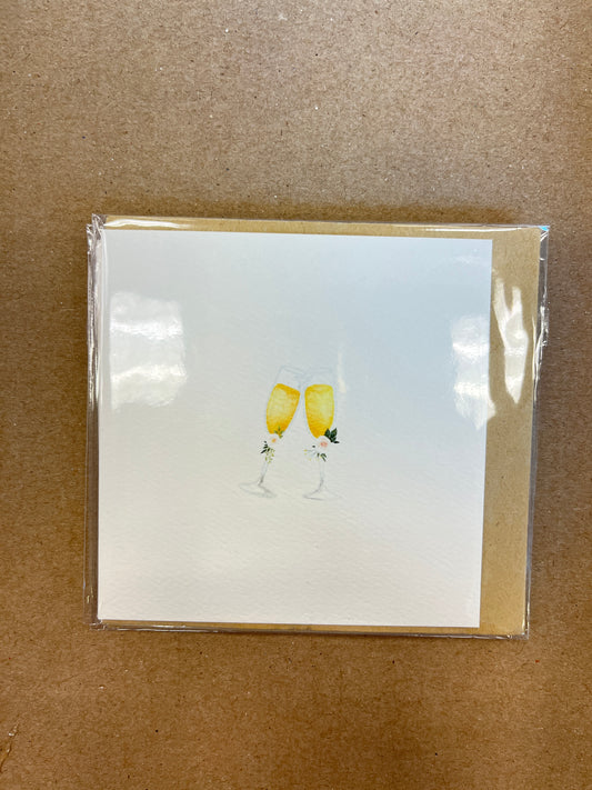 Cheers Wine Glasses Mini Card