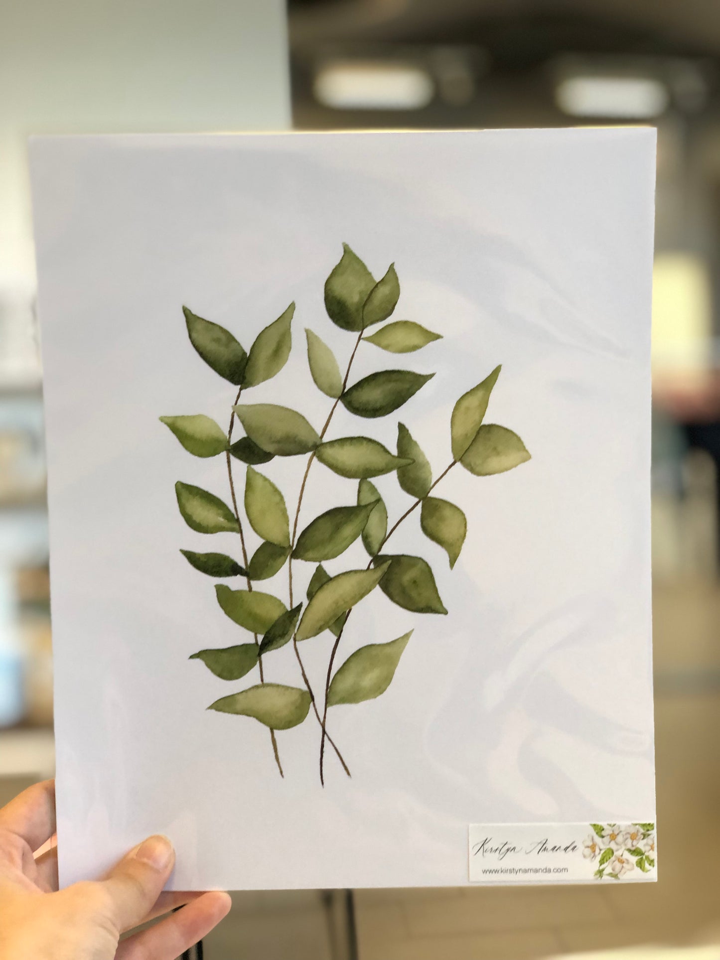 Green Leaves Print
