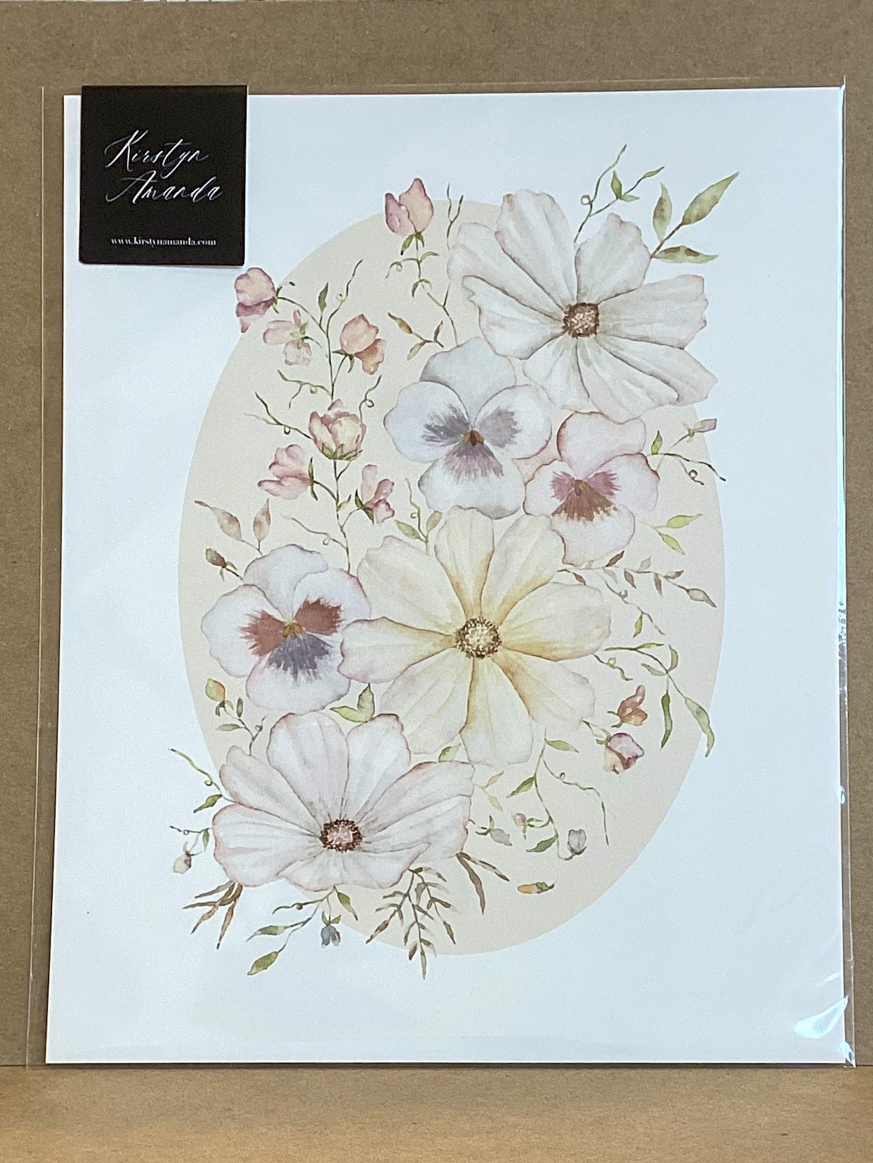 Oval Floral Print