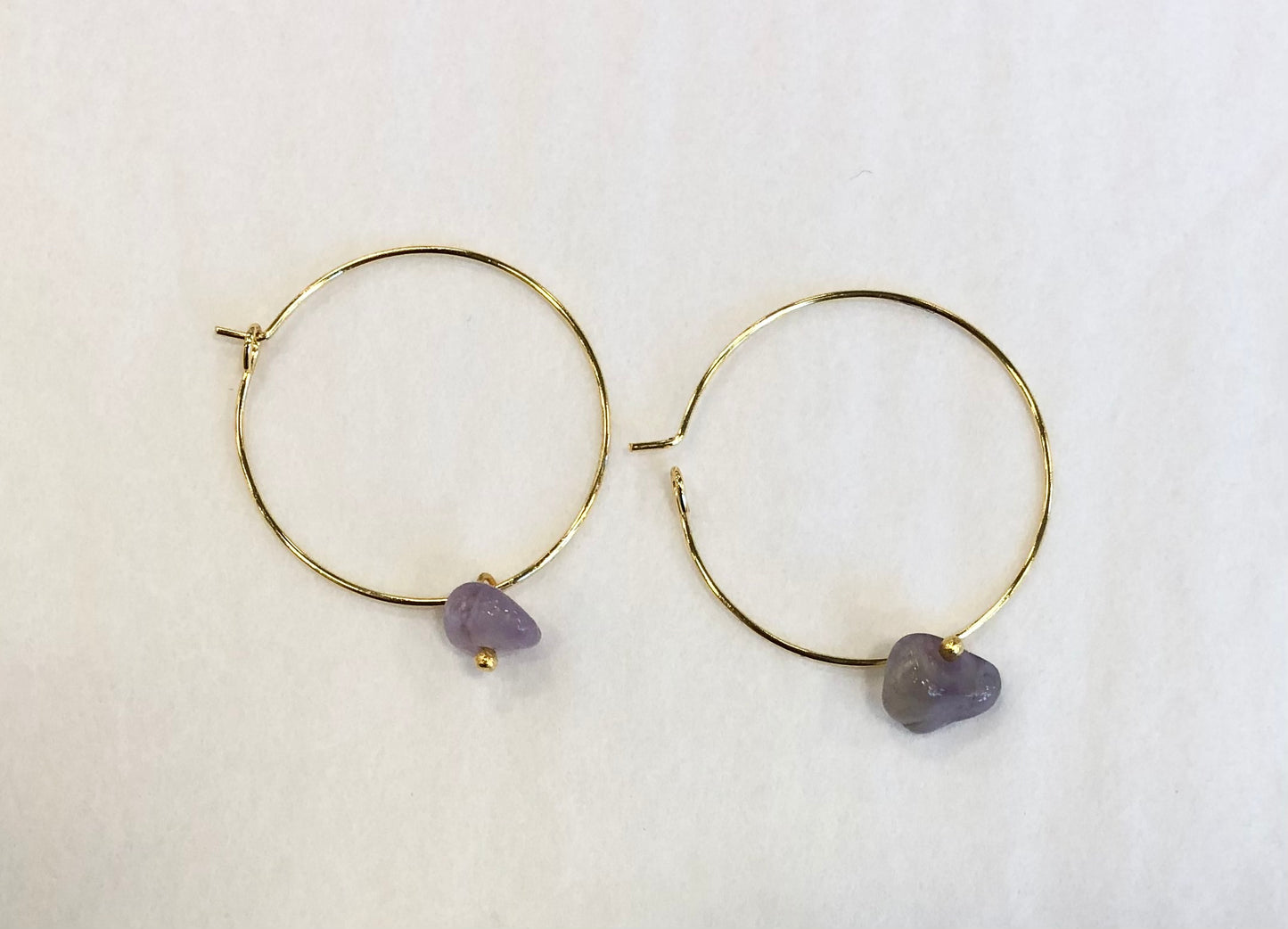 Gemstone Hoops