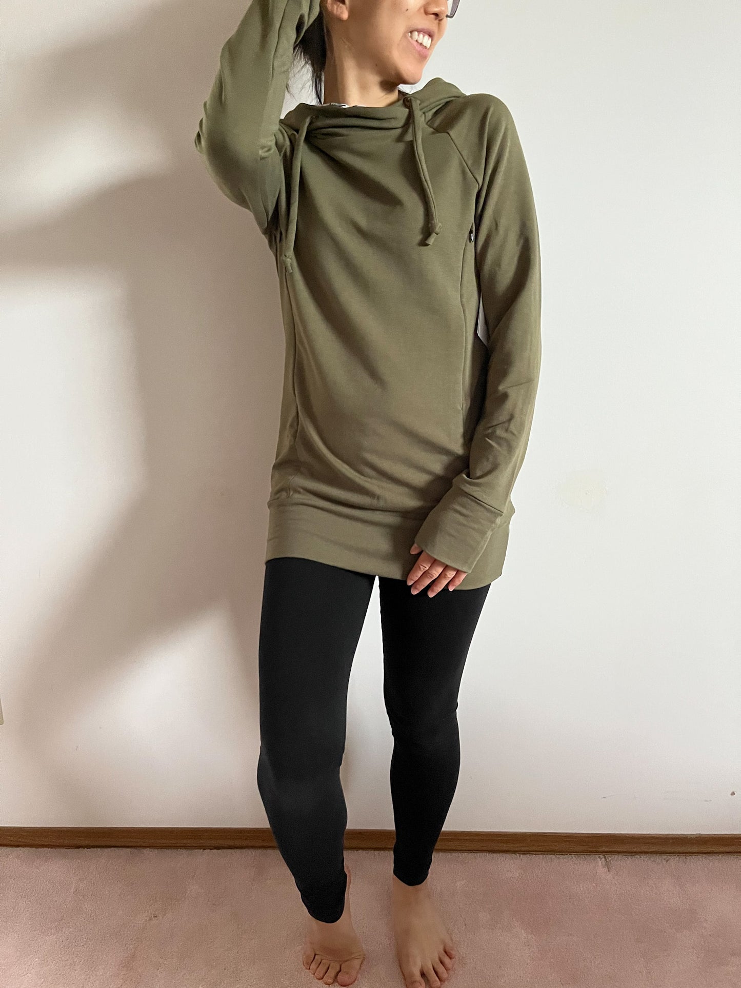 Caroline Hoodie in Olive - Final Sale